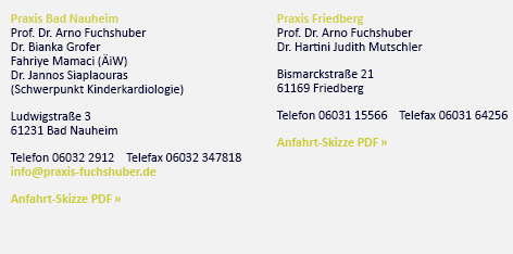 Kinderheilkunde Wetterau  |  Kontakt | Dr. Arno Fuchshuber in Bad Nauheim