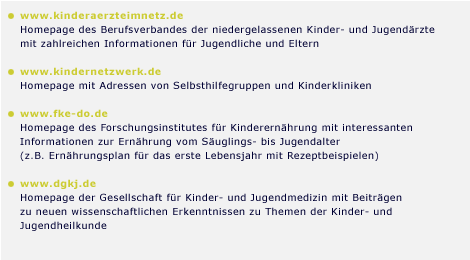 Kinderheilkunde Wetterau  |  Kinderarztpraxis Dr. Certa, Dr. Fuchshuber, Dr. Gossen